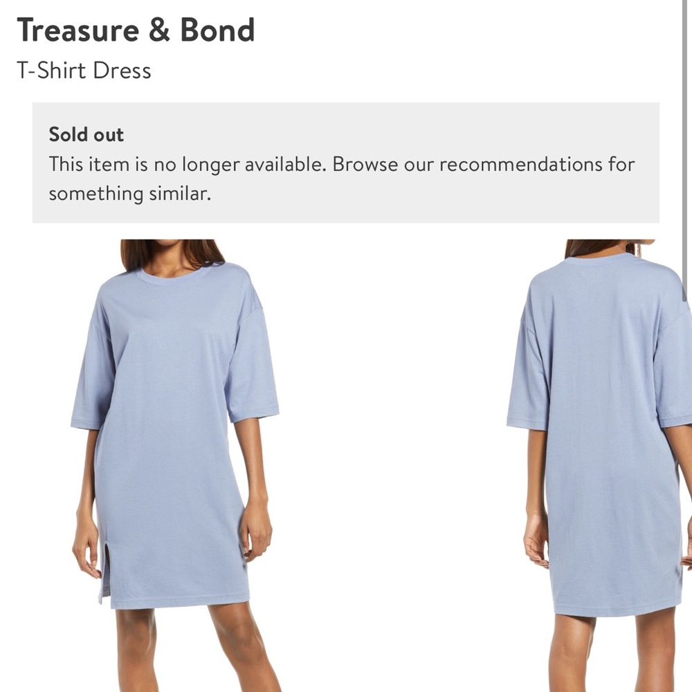 Treasure & Bond T Shirt Dress - Small